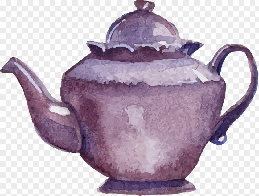 Hand-drawn Autumn Elements Teapot Coffee Tea Party Cup PNG