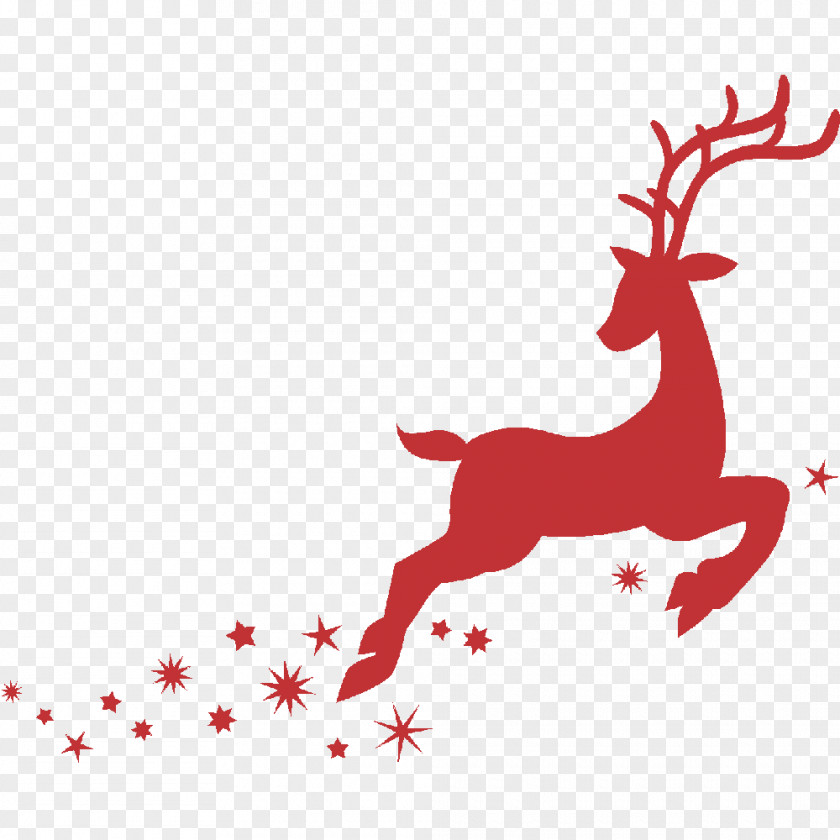 Reindeer Santa Claus's Christmas Bombka PNG