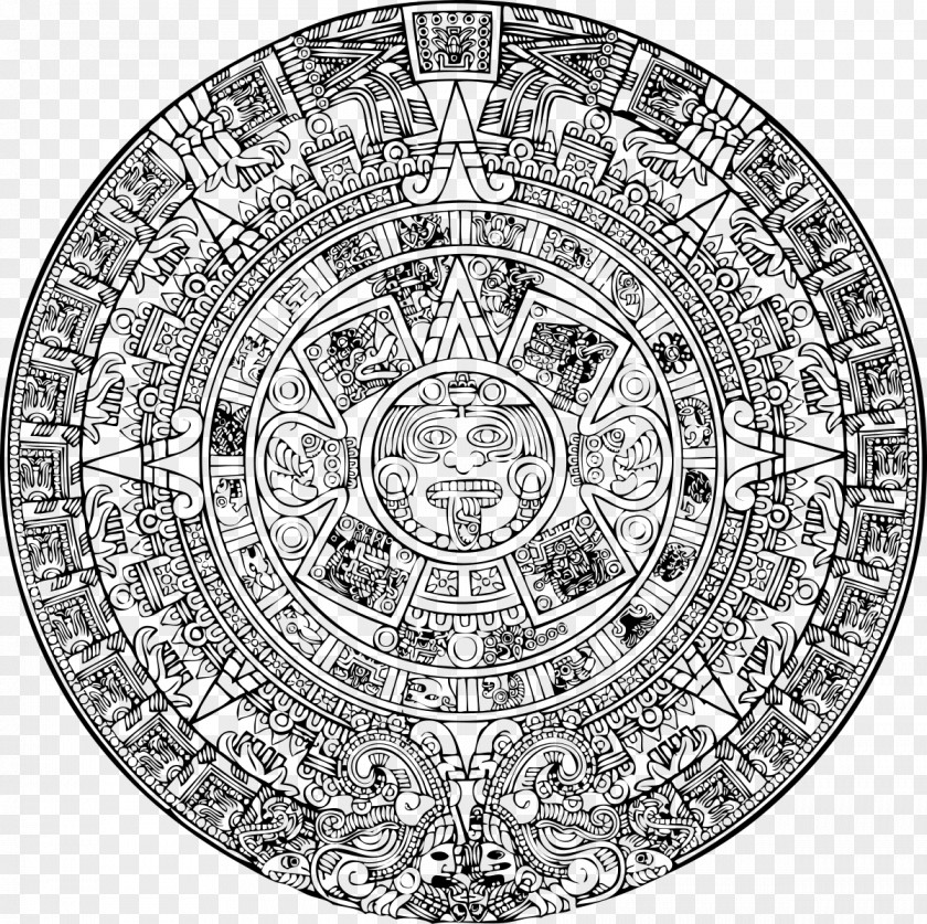 Totem Vector Aztec Calendar Stone Spanish Conquest Of The Empire Mesoamerica PNG