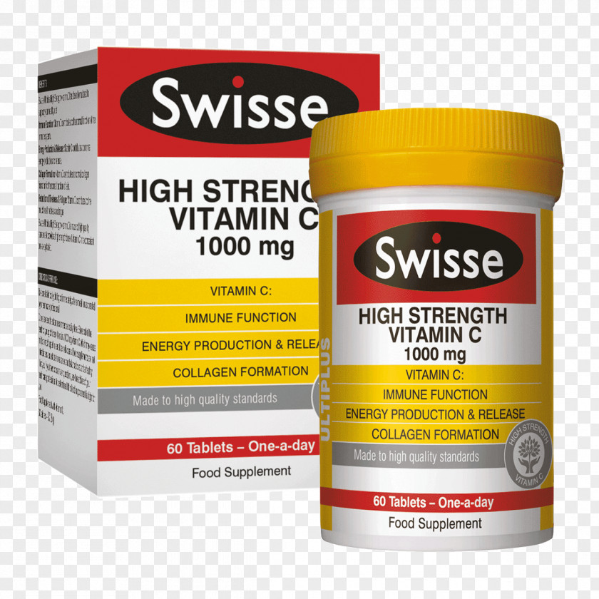 Tablet Dietary Supplement Nutrient Vitamin C Swisse PNG