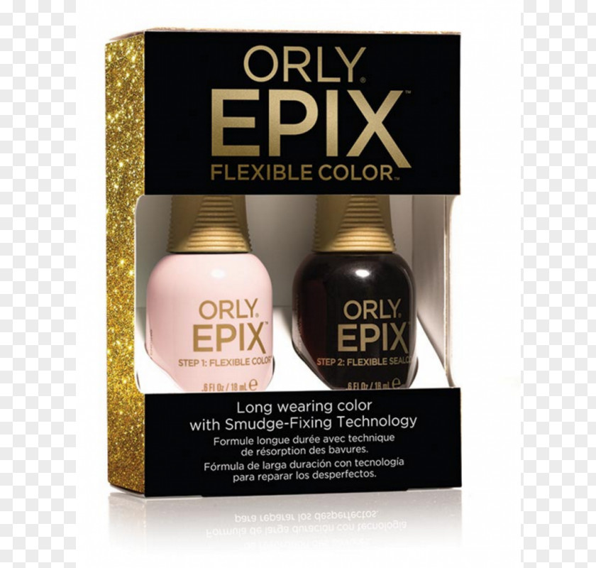 Big Name In Nail Polish ORLY EPIX Flexible Color Lacquer Varnish Art PNG