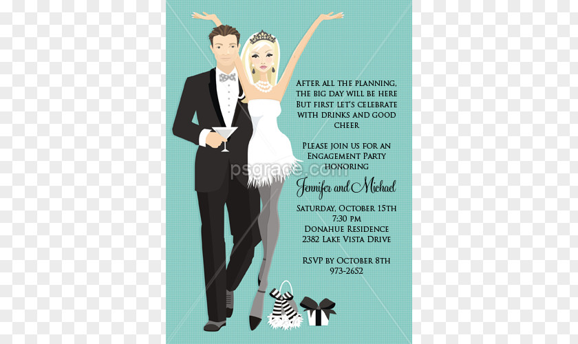 Bride Wedding Invitation Bridal Shower Engagement Party PNG
