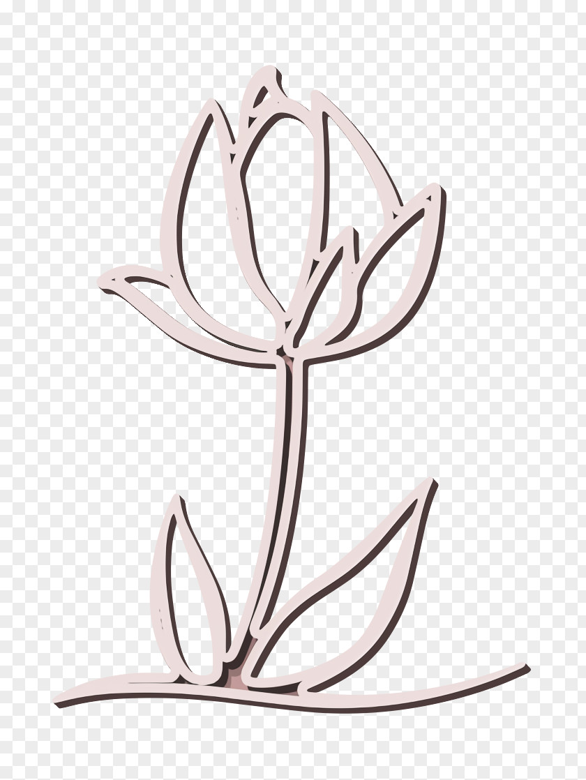 Coloring Book Leaf Flower Icon Growth PNG