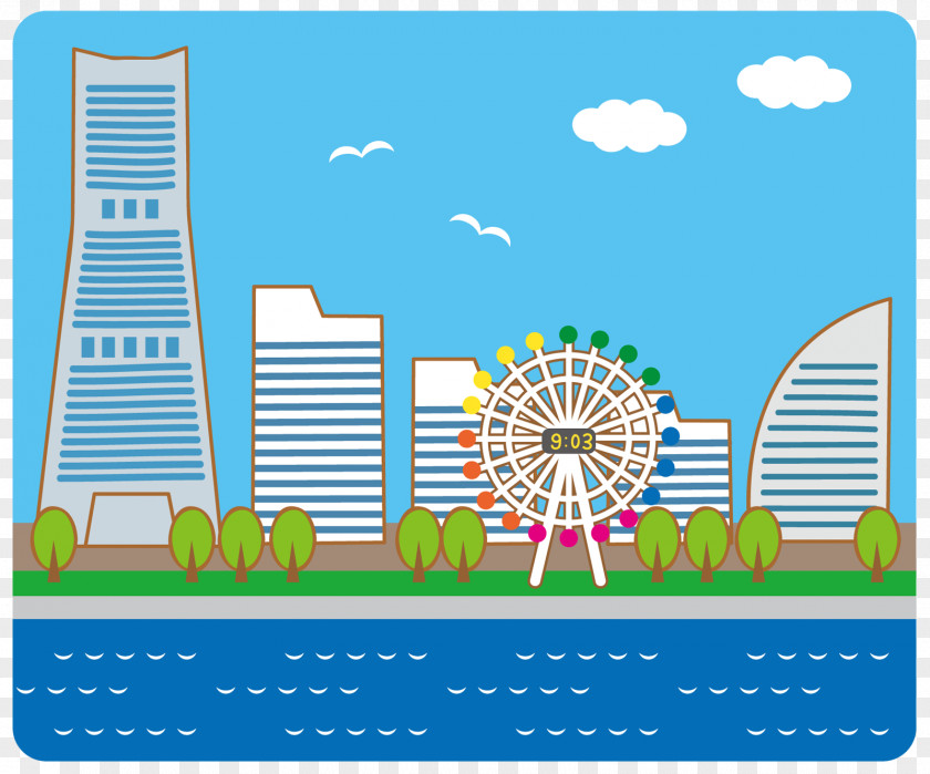 Ferris Wheel Yokohama ヨコハマホンキートンクブルース YouTube Television Advertisement PNG
