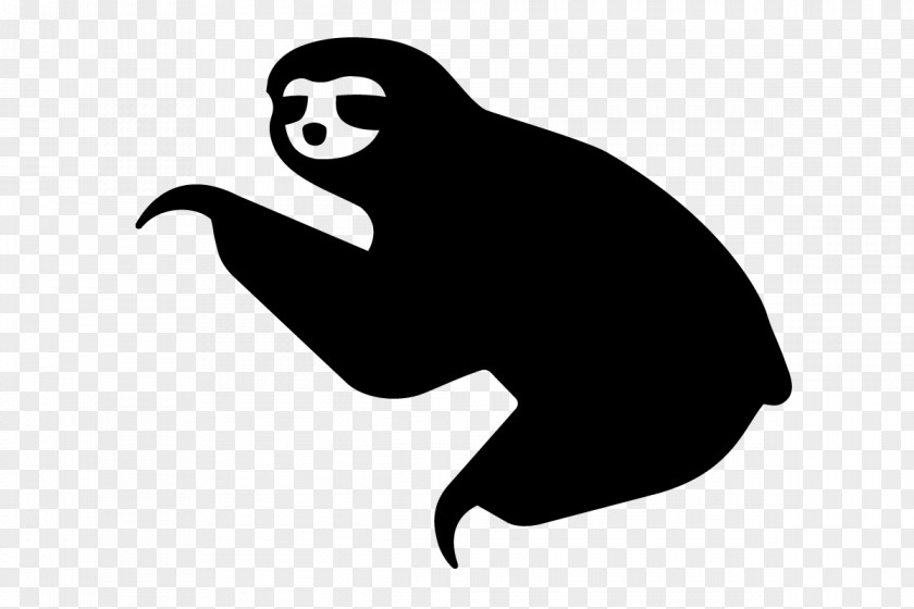 Flier Sloth Silhouette Drawing Clip Art PNG