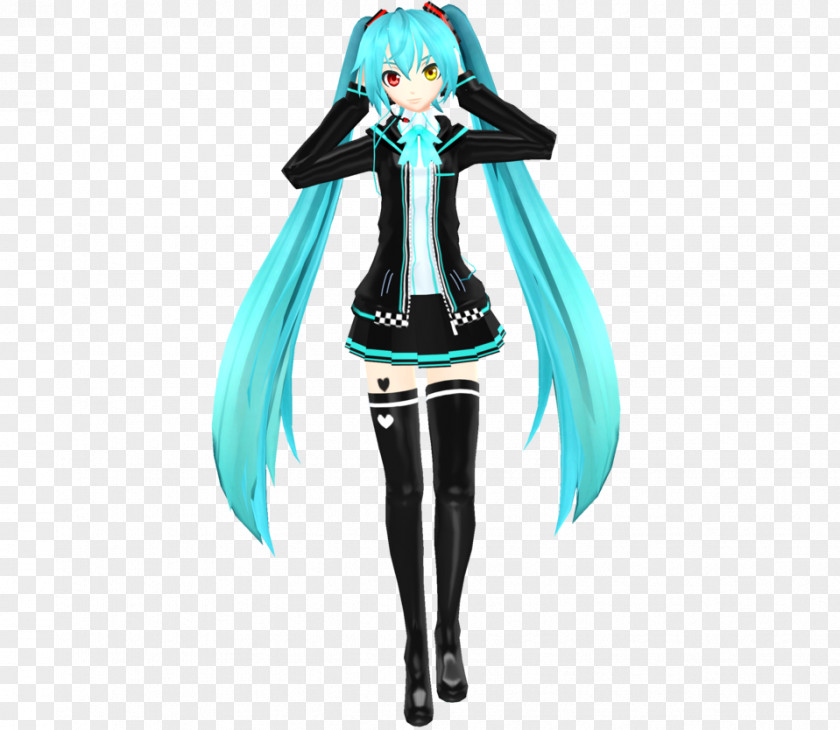 Hatsune Miku Tell Your World Figurine Fiction Character Turquoise PNG