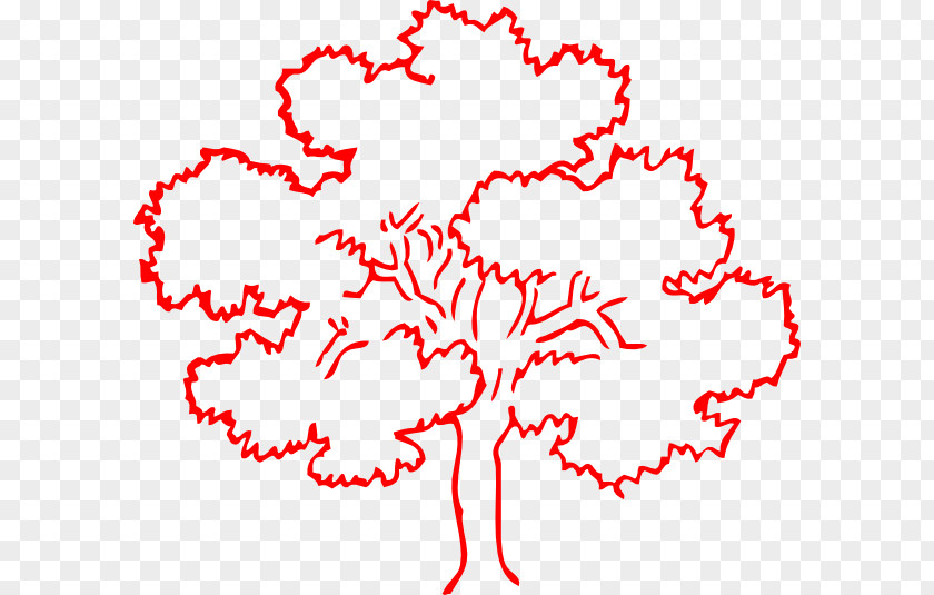 Oak Tree Silhouette Black And White Clip Art PNG