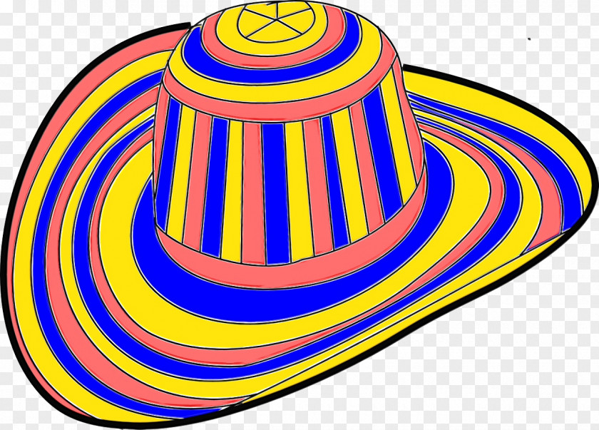 Yellow Hat Line Headgear Circle PNG