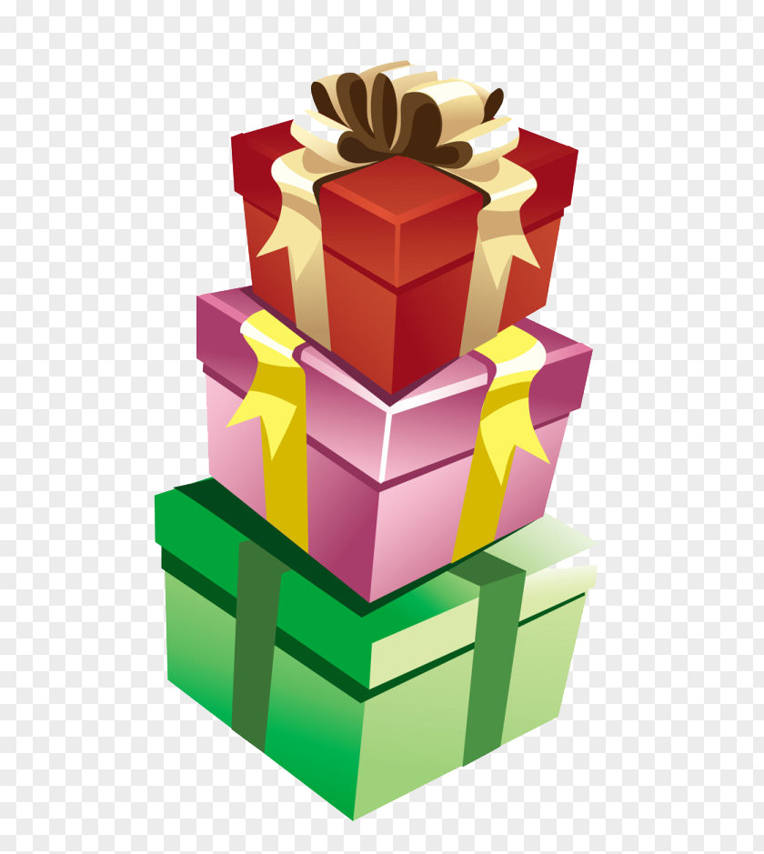 Gift Wrapping Decorative Box PNG