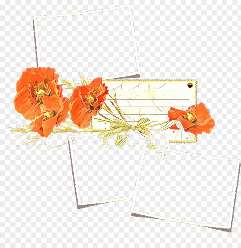 Paper Plant Flowers Background PNG