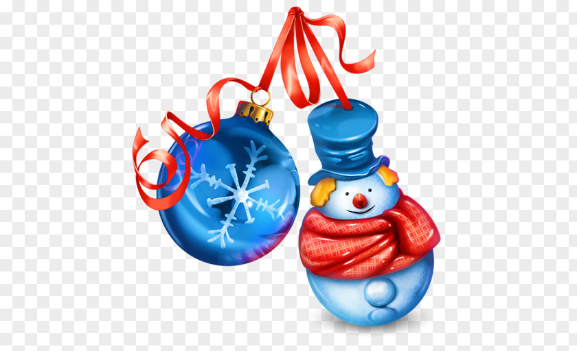 Snowman Holiday Ornament Christmas Decoration PNG