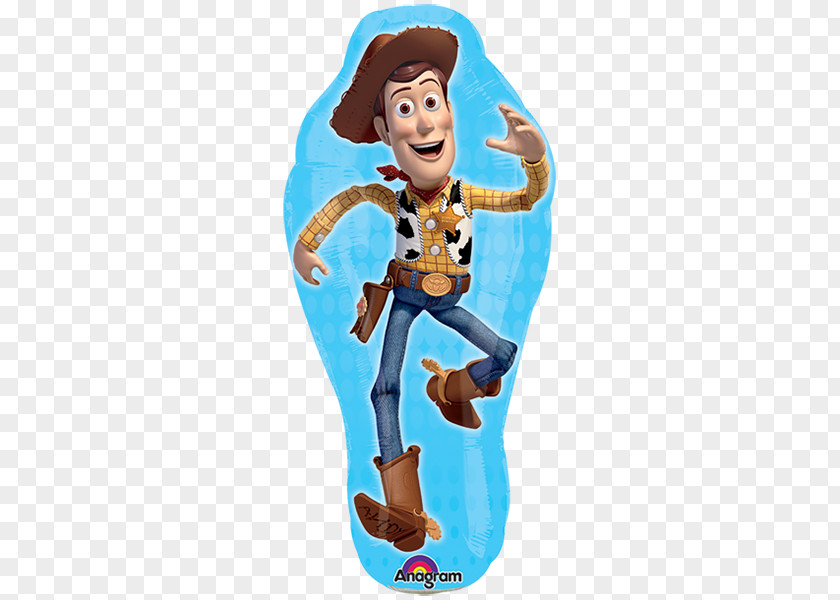 Woody Toy Story Sheriff Buzz Lightyear Mylar Balloon PNG