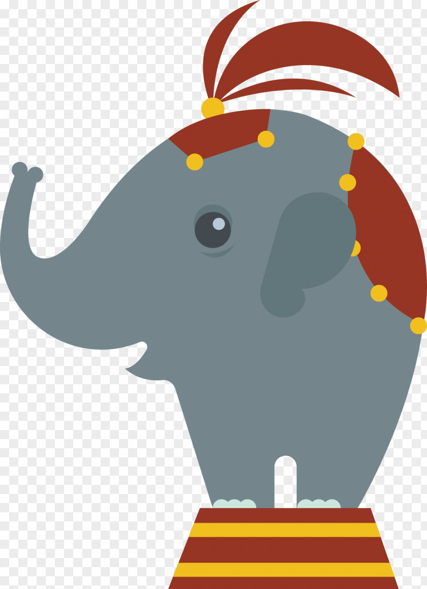 Elephant Vector Indian Circus PNG