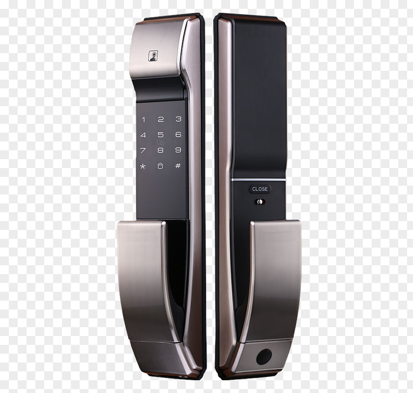 Home Smart Lock Combination Fingerprint Door PNG