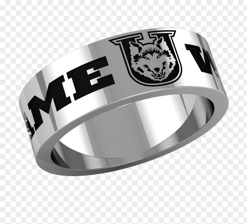 Lakehead University Thunderwolves Wedding Ring PNG