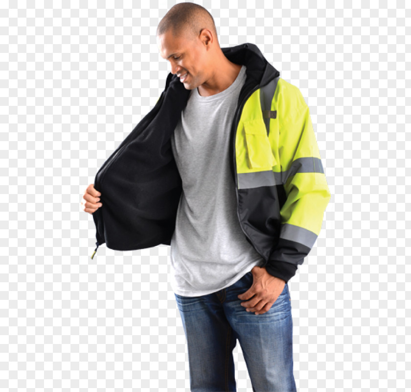 Safety Jacket Hoodie Flight High-visibility Clothing Coat PNG