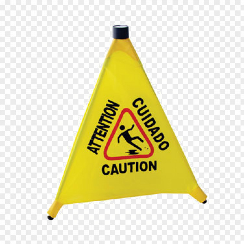 Wet Floor Sign Safety Traffic Cone Plastic PNG