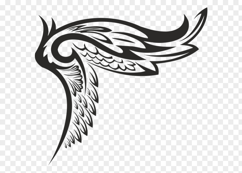 Emblem Stencil Bird Tattoo PNG