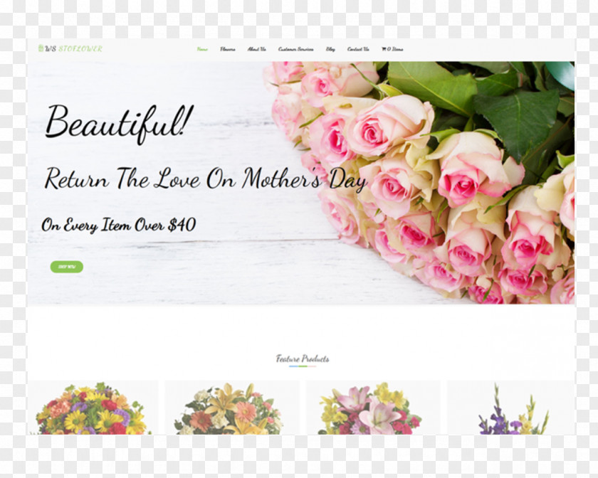 Mother's Day Party Gift Flower Bouquet PNG