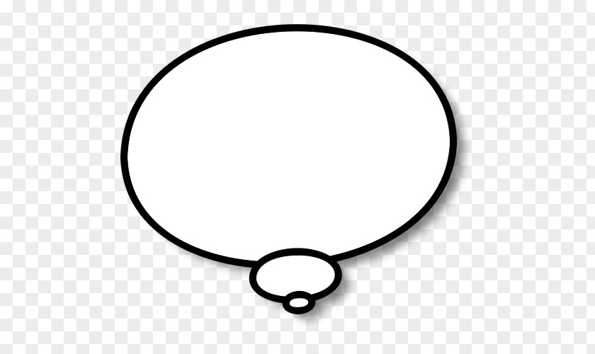 Oval Speech Thought Balloon PNG