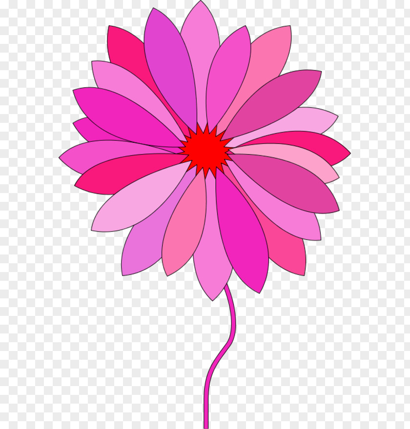 Pink Flowers Cartoon Flower Blue Clip Art PNG