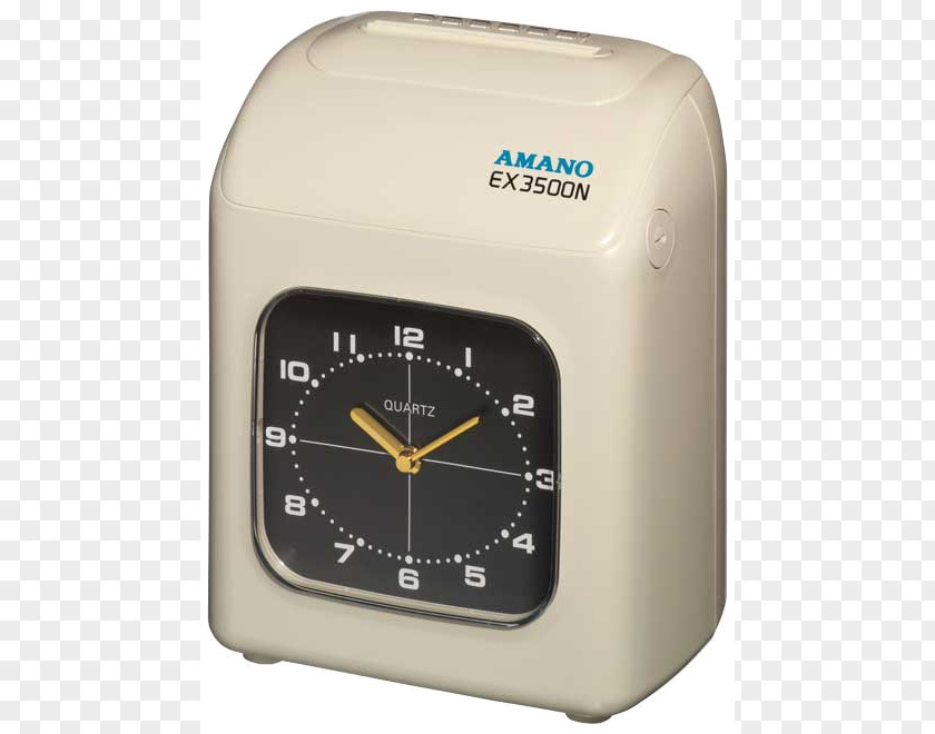 Professional Used Time & Attendance Clocks Machine Amano Corporation Product Office Supplies PNG