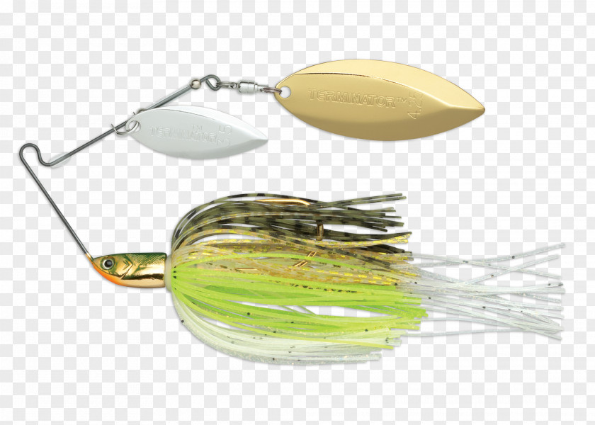 Terminator Spinnerbait Fishing Baits & Lures Yellow Perch PNG