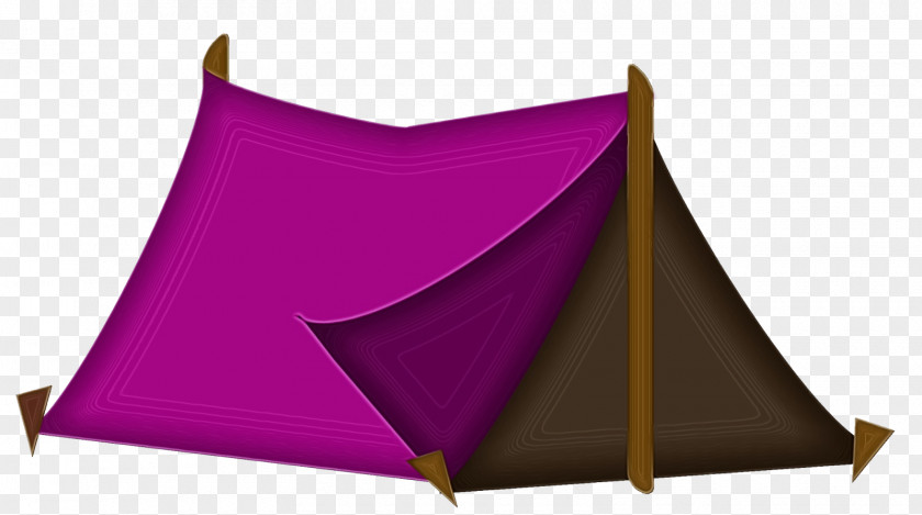 Triangle Magenta Tent Cartoon PNG