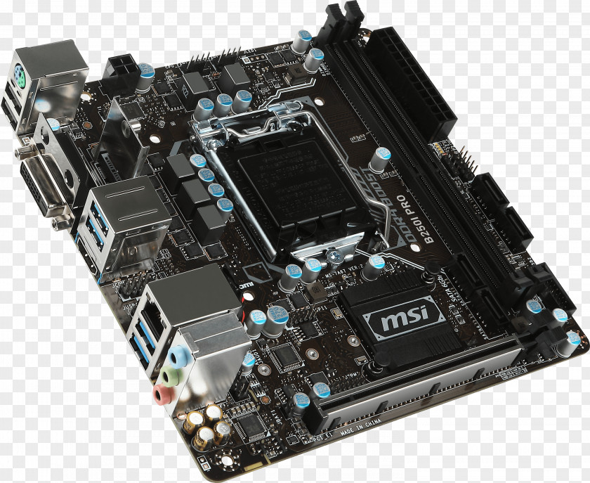 Cartoon Motherboard Intel Mini-ITX LGA 1151 DDR4 SDRAM PNG
