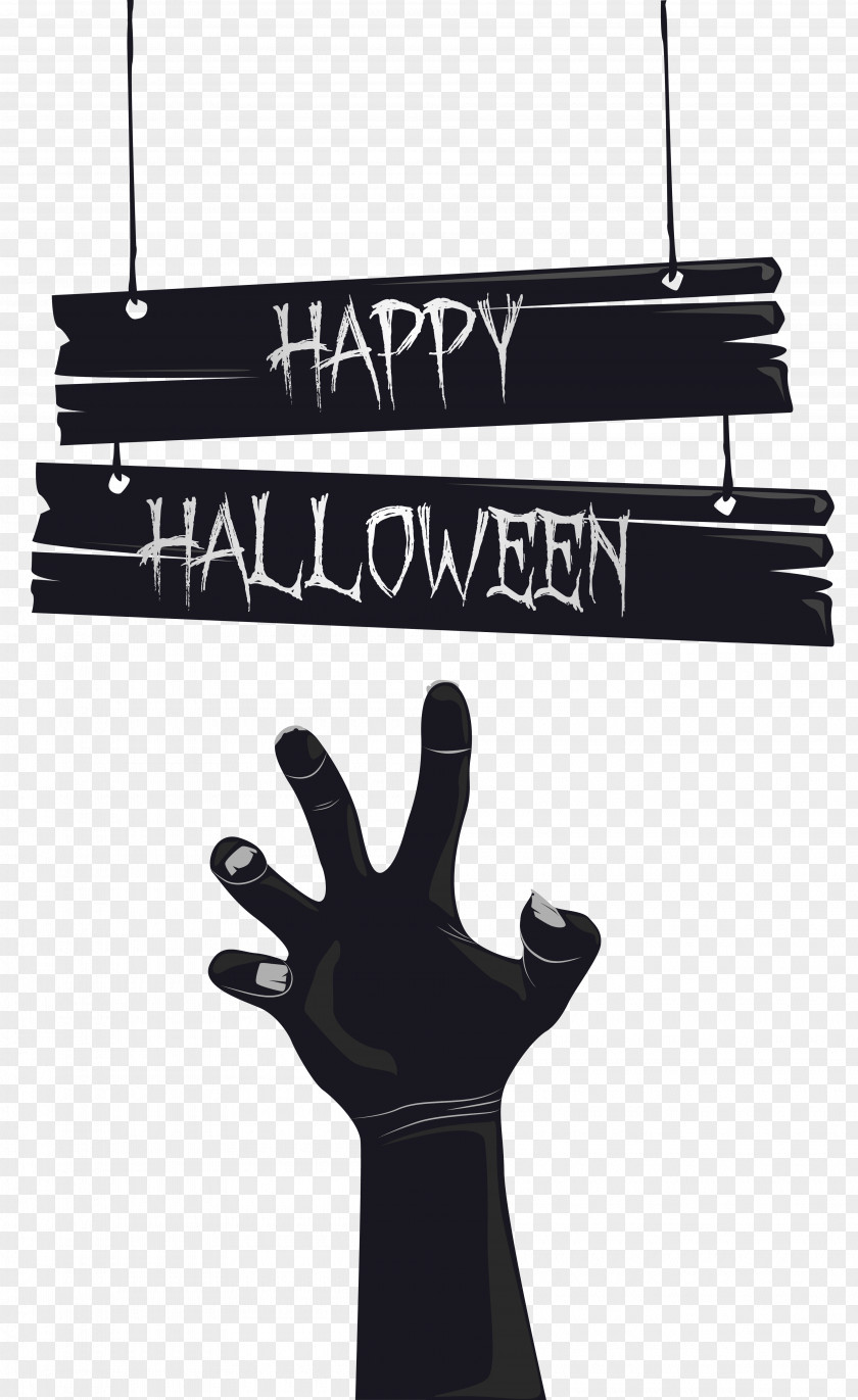Happy Halloween With Grave Hand Image Shambler Clip Art PNG