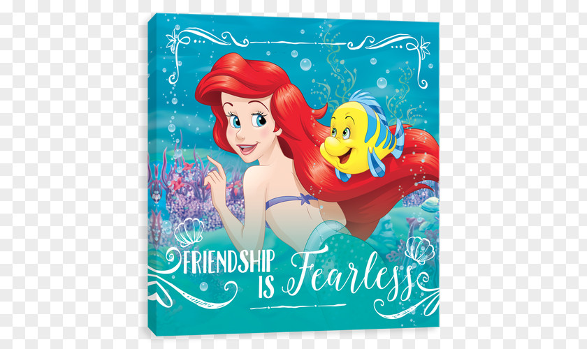 Mermaid Ariel Belle Canvas Disney Princess PNG