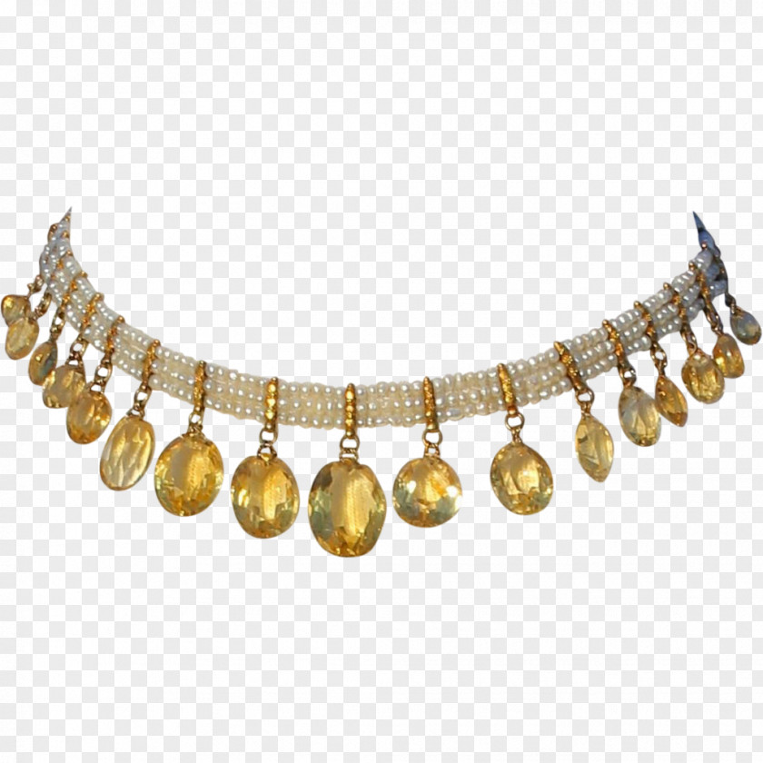NECKLACE Jewellery Necklace Choker Gold Pearl PNG