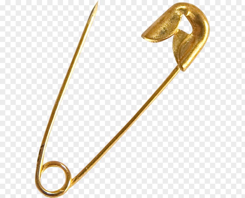 Brass Safety Pin 01504 Material Body Jewellery PNG