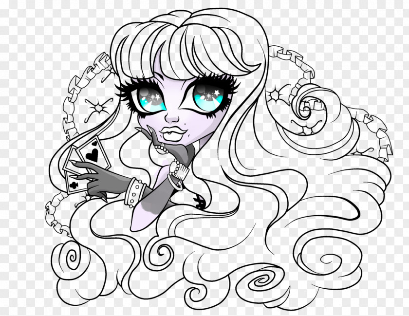 Monster High Scare Mester Twyla Coloring Book Toy PNG