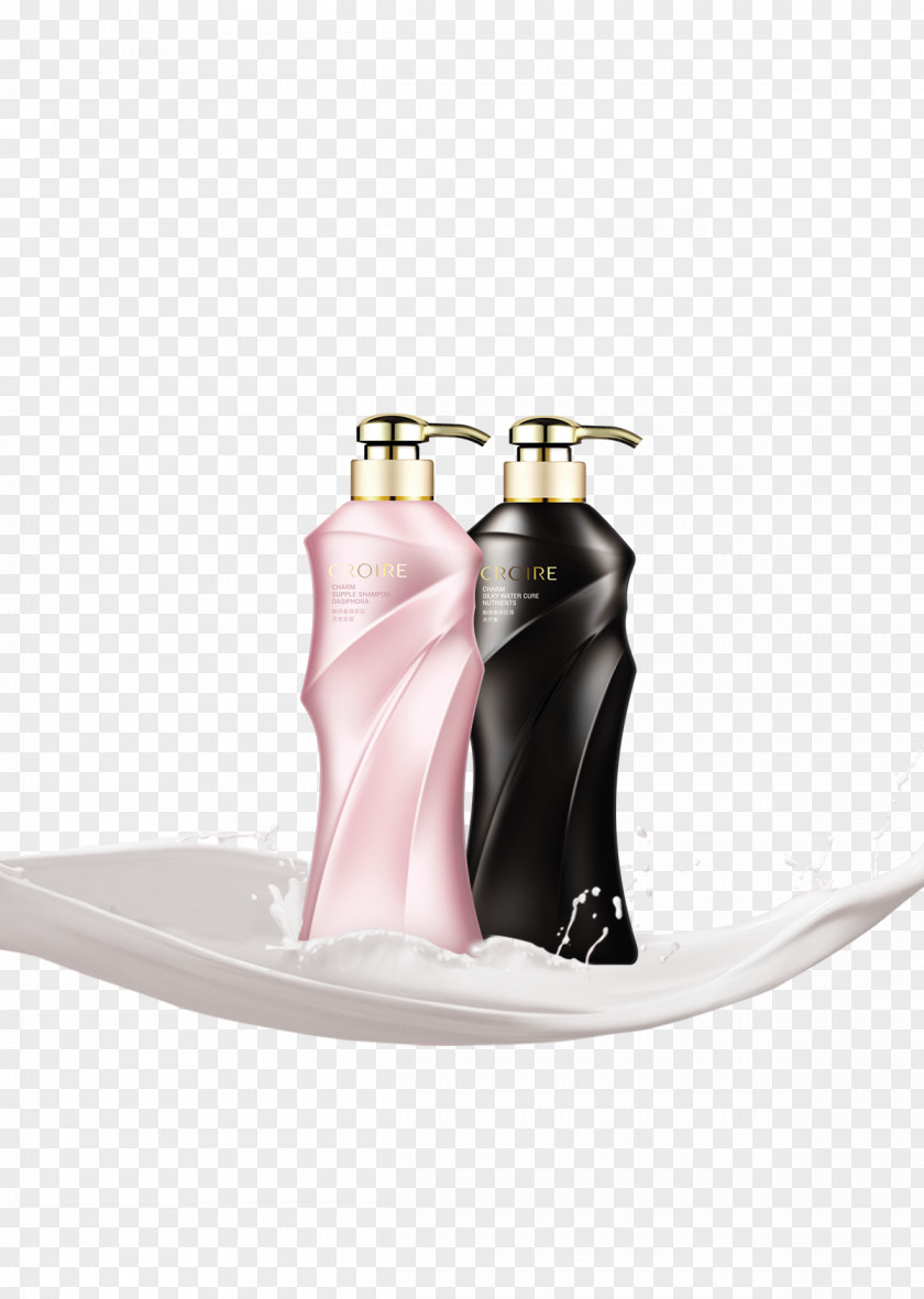 Two Bottles Of Shampoo Bottle Cleanliness PNG