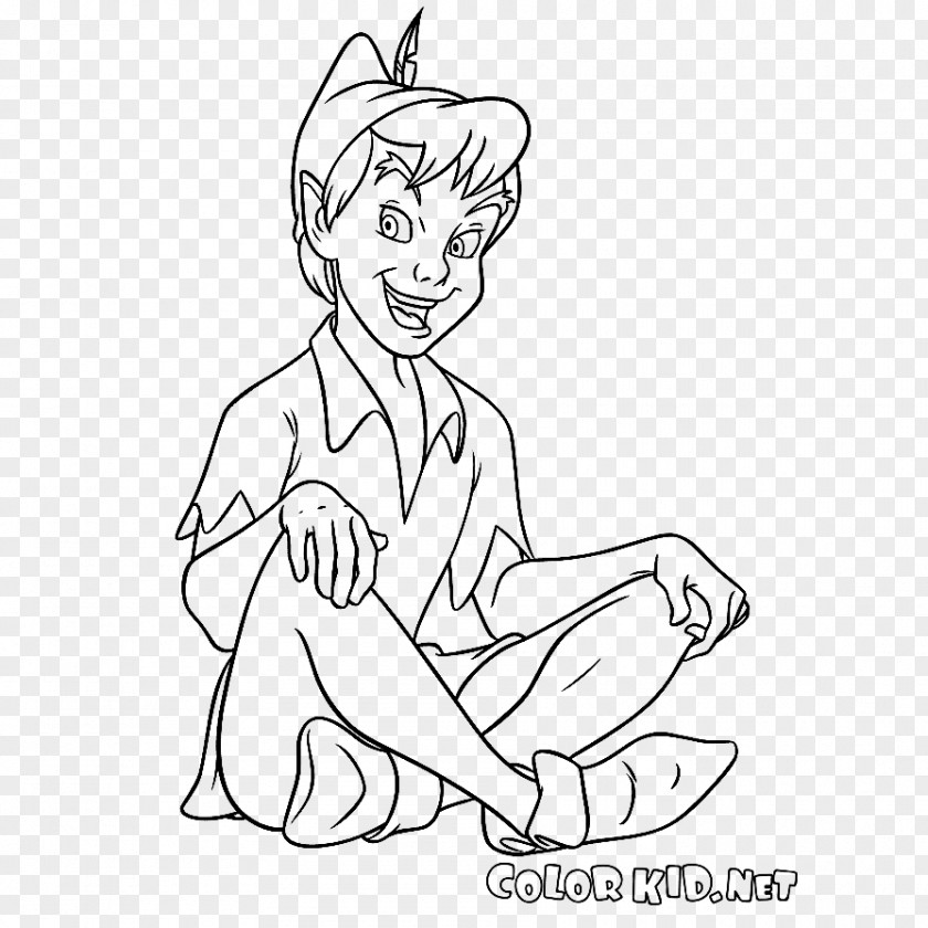 Black Lines Painted Peter Pan And Wendy Darling Tinker Bell Captain Hook PNG
