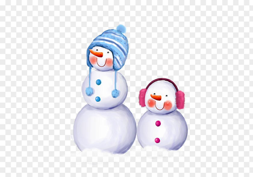 Delicate And Lovely Snowman Winter PNG