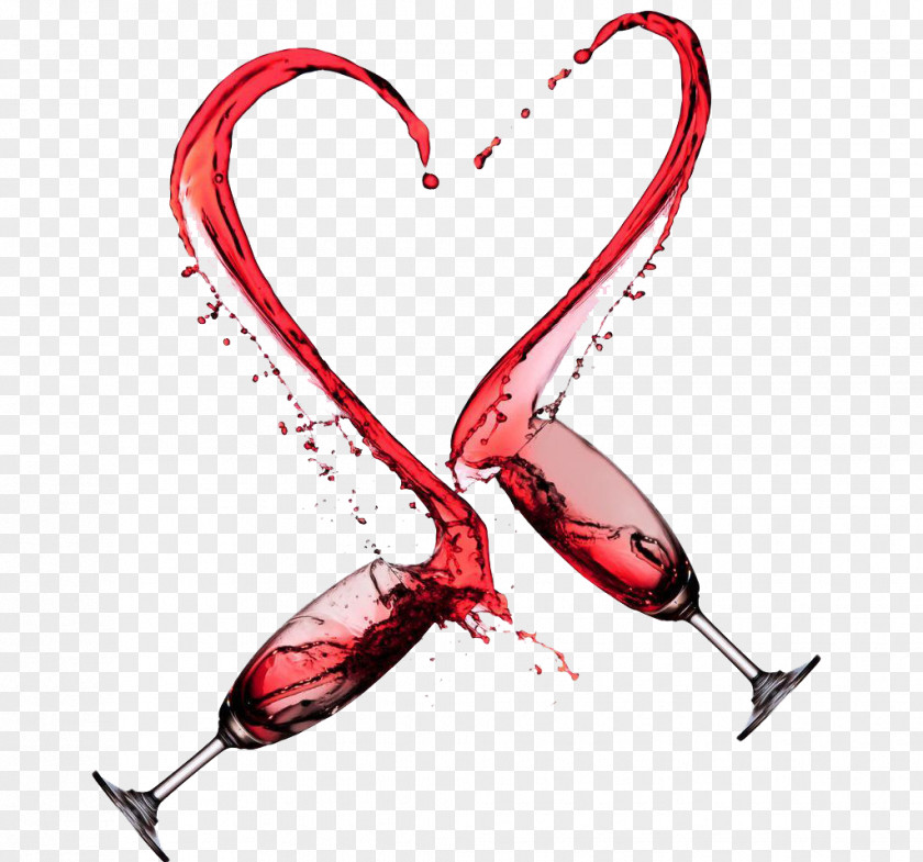 Red Wine And Champagne Glass PNG