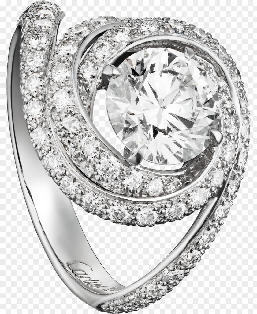 Wedding Ring Engagement Cartier Diamond Cut PNG
