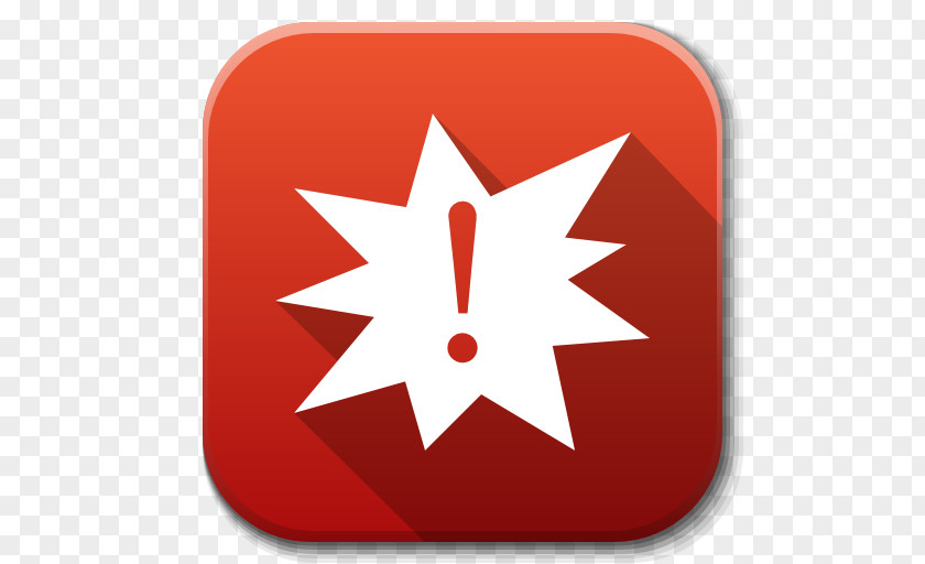 Apps Apport Symbol Red Font PNG