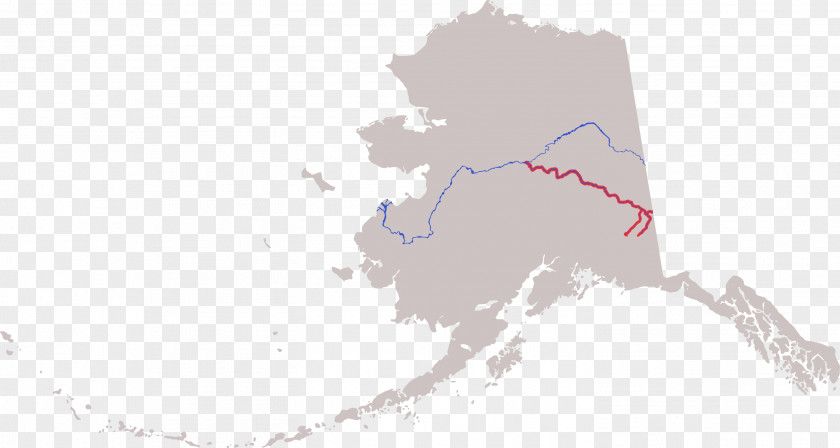 Rivers Flag Of Alaska Map PNG