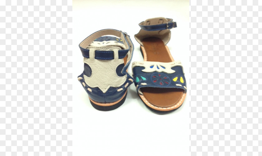 Sandal Leather Shoe Blue Yellow PNG