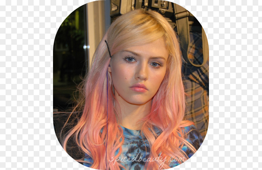 Hair Blond Coloring Feathered Bangs PNG