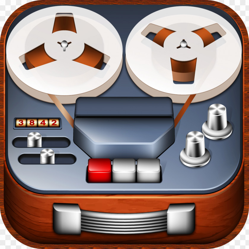Audio Cassette Tape Recorder Reel-to-reel Recording PNG