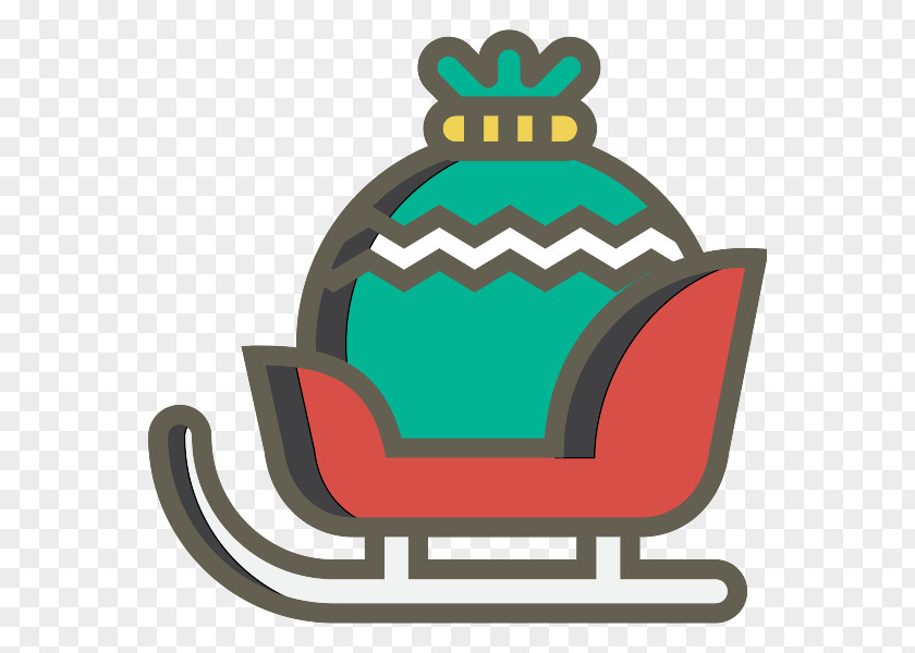 Christmas Sleigh With Gifts PNG