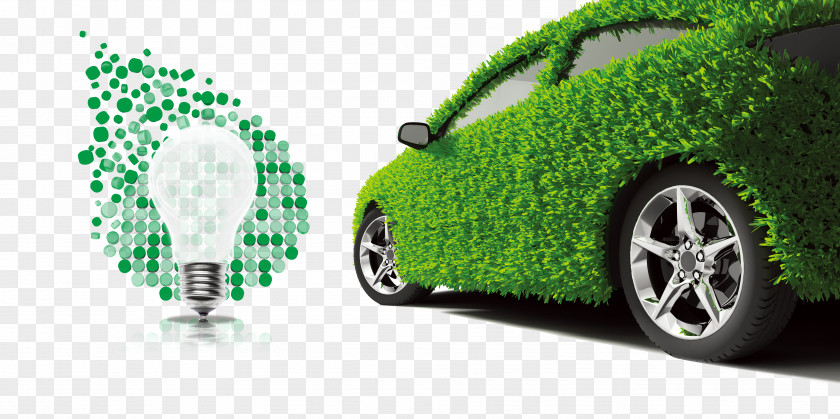Energy Efficient Grass Car Electric Vehicle PNG