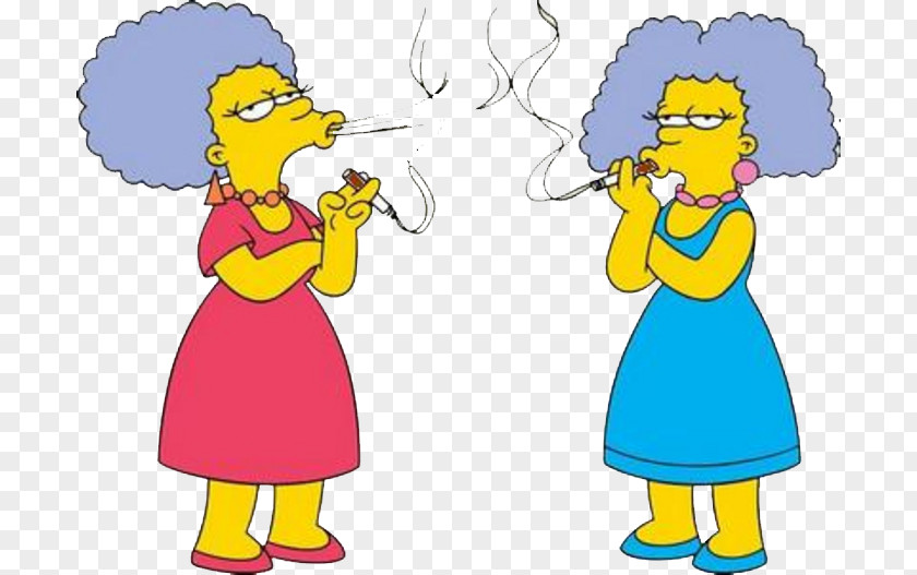 Simpsons Patty Bouvier Selma Marge Simpson Homer Bart PNG
