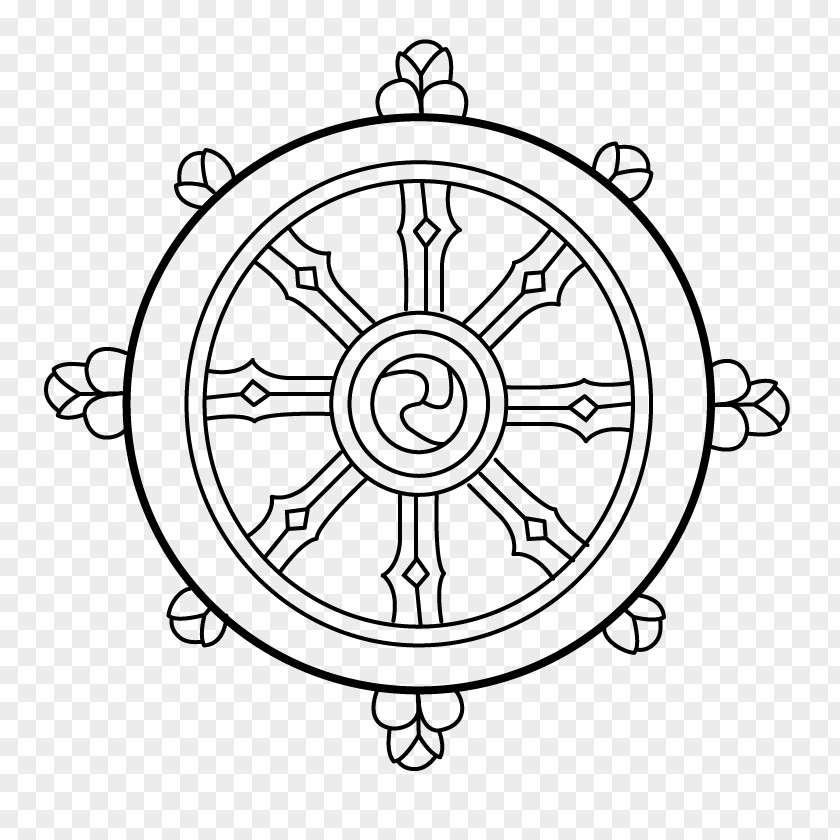 Wheel Of Dharma Image Dharmachakra Noble Eightfold Path Buddhism PNG