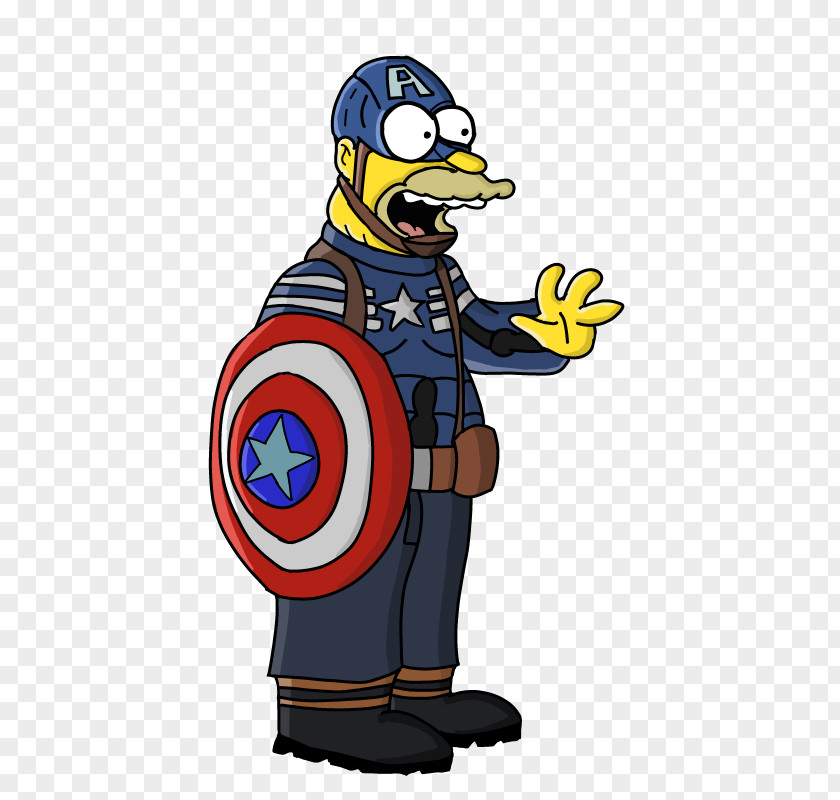 Captain America Bart Simpson Grampa Clint Barton Carol Danvers PNG