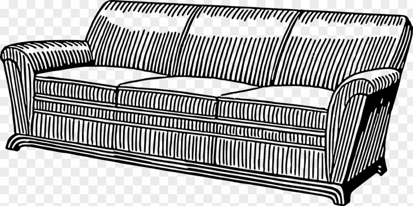 Couch Sofa Davenport Furniture Clip Art PNG